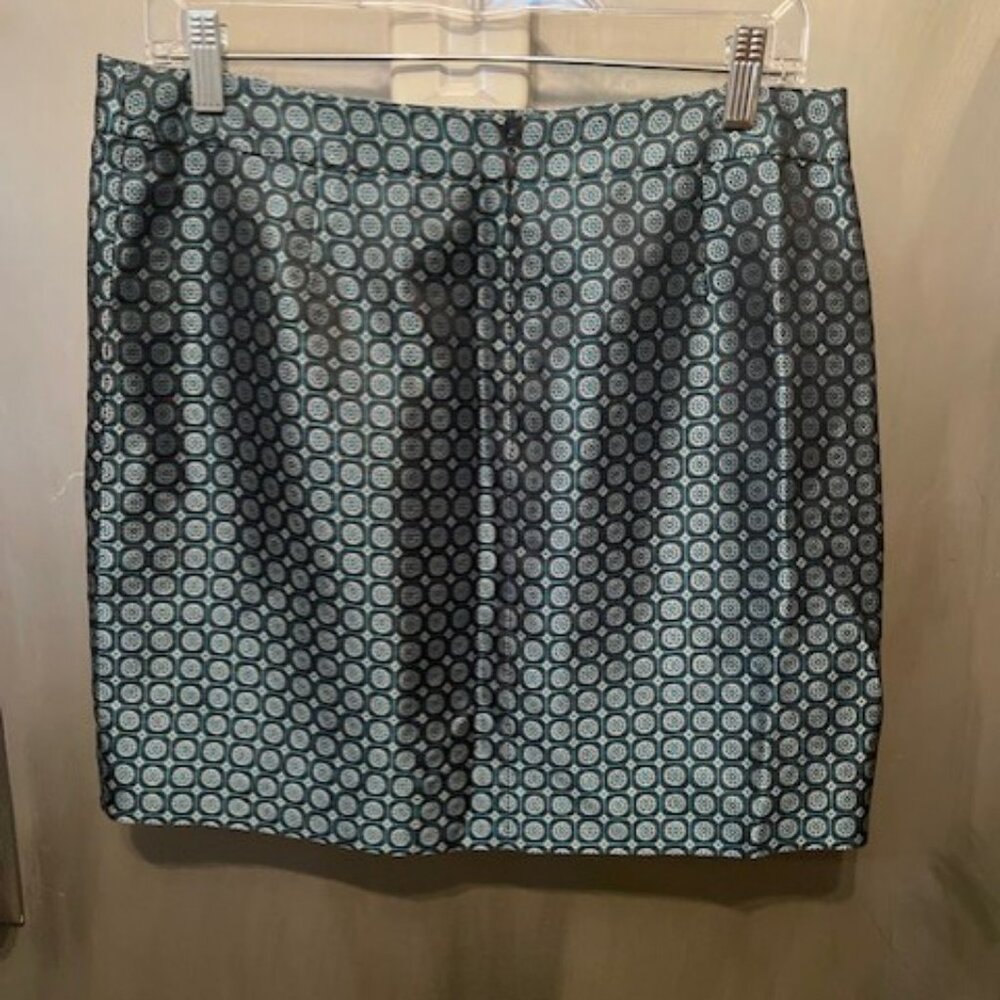 J. Crew Collection retro jade foulard silk mini skirt - Picture 15 of 16